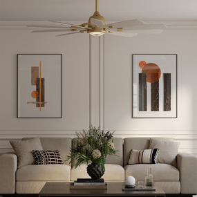 Barn Smart Ceiling Fan with Color-Select Light