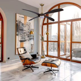 Mortyn Ceiling Fan with Light