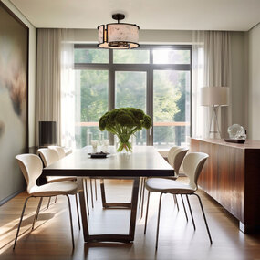 Buchanan Semi Flush Ceiling Light by Minka Lavery