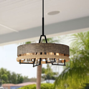 Silver Creek Outdoor Chandelier