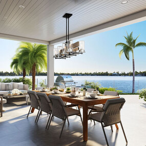 Silver Creek Outdoor Linear Pendant by Minka Lavery