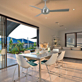 Donaire Outdoor Ceiling Fan with Light by Matthews Fan Company