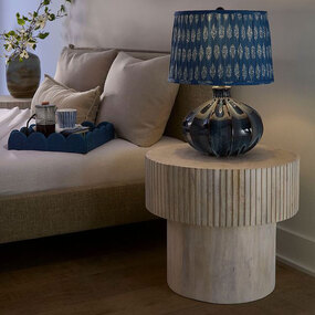Notch Round Accent Table