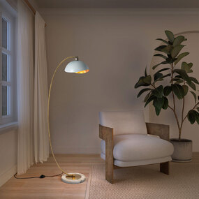 Luna Bella Chairside Arc Floor Lamp by Nova of California