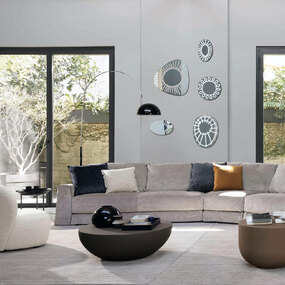 Coupe Arc Floor Lamp by Oluce Srl