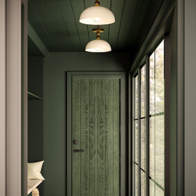 Paisley Semi Flush Ceiling Light