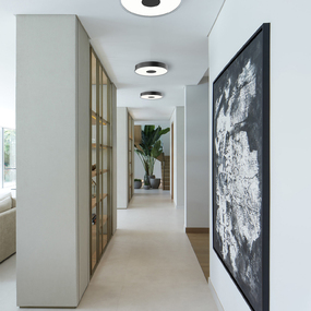 Parker Black Ceiling Flush Light