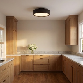Dupont Round Semi Flush Ceiling Light by Visual Comfort Studio