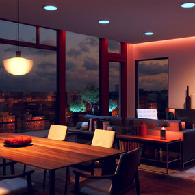 Pure Smart Disk TruColor™ RGBTW Ceiling Light by PureEdge Lighting