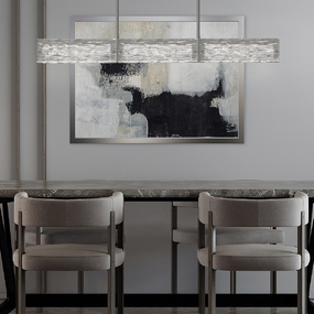Tabulo Linear Chandelier by Hammerton Studio