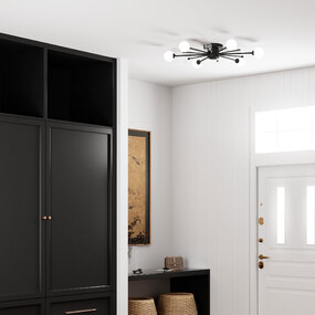 Combe Semi Flush Ceiling Light by Quoizel