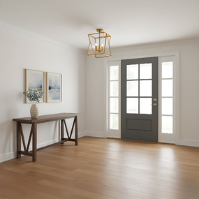 Clovis Convertible Semi Flush / Pendant by Quoizel