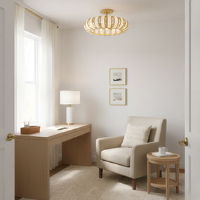 Knight Convertible Semi Flush / Pendant by Quoizel