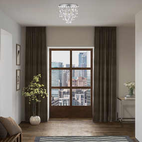 Twinkle Semi Flush Ceiling Light