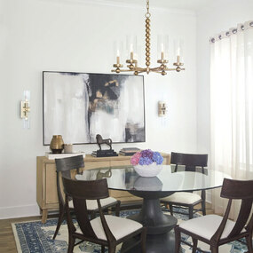 Lee Boulevard Candlelight Chandelier by Quorum