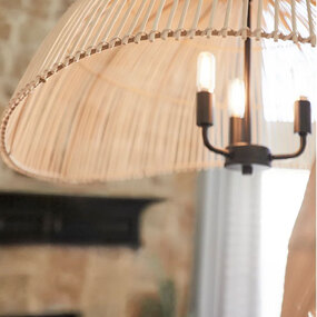 Rattan Dome Pendant