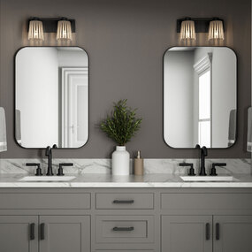 Gray Bathroom Vanity Light by Quoizel