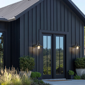 RLM Gooseneck Outdoor Wall Light with Glass