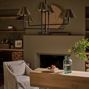 Polly Scalloped Linear Chandelier