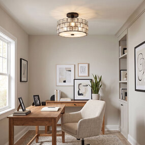 Rory Semi Flush Ceiling Light by Quoizel
