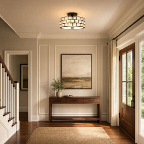 Rory Semi Flush Ceiling Light by Quoizel