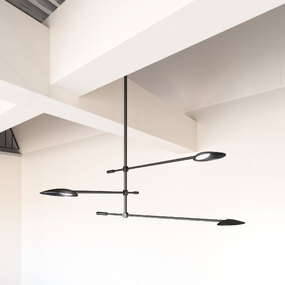 Rotaire Off Center Chandelier