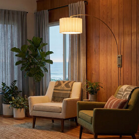 Scalloped Arc Wall Light