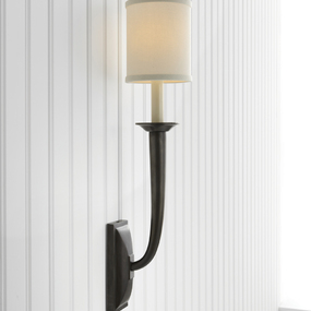 French Deco Horn Wall Sconce