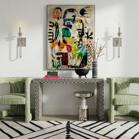 William Curved Wall Sconce by Robert Abbey