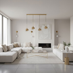 Morning Mist Linear Pendant by Artcraft