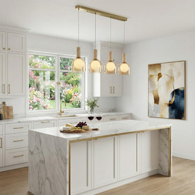 Juna Linear Multi-Light Pendant by Artcraft