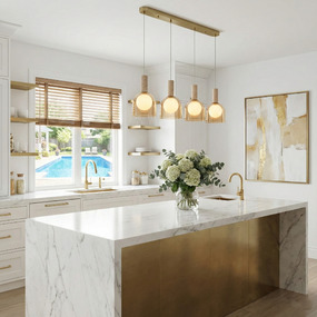 Juna Linear Multi-Light Pendant by Artcraft