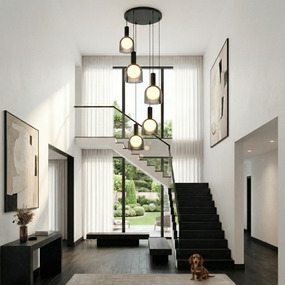 Juna Round Multi-Light Pendant by Artcraft