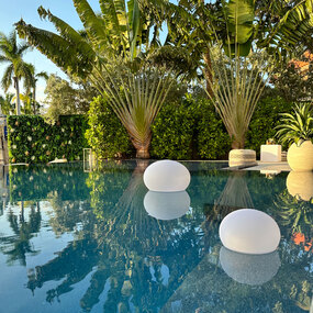 Flatball Portable Bluetooth LED Floating Pool Light by Smart & Green