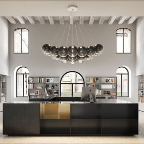 Random Round Multi Light Pendant by LODES