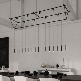 Suspenders Truss Pendant w/ Pendants and Direct Cylinders