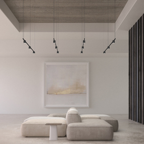 Suspenders Linear Pendant with Direct Mount Cylinder Lights by SONNEMAN - A Way of Light