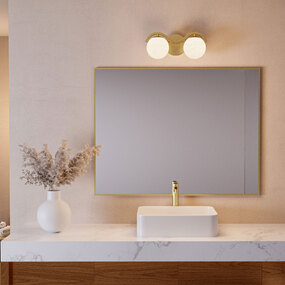 Spherical Bathroom Vanity Light by Quoizel