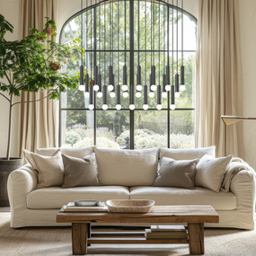 Stari Triple Linear Multi-Light Chandelier