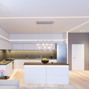 TruLine 1A 5W 24VDC Plaster-In LED System by PureEdge Lighting