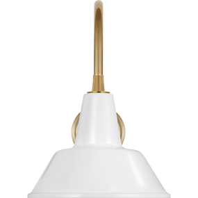 Academy Outdoor Arched 16in Mack Bowers Shade Wall Light
