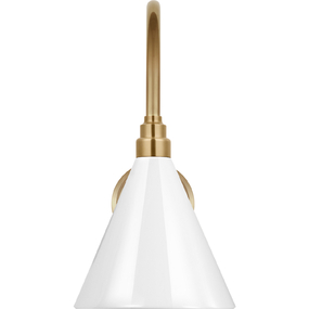 Academy Outdoor Arched 16in Mack Savannah Conical Wall Light
