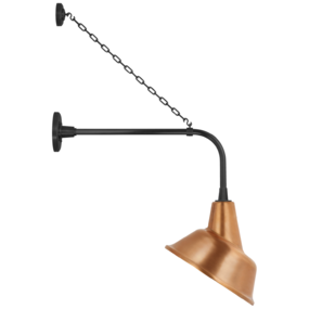 Academy Outdoor Anchored Rex Tilted Bowers Shade Wall Light