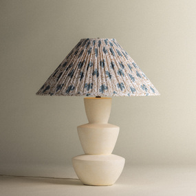 Kamas Table Lamp with Gathered Taper Shade