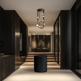 Tableau Color-Select Semi Flush Ceiling Light