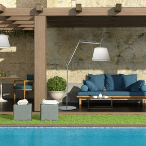 Tolomeo Mega Outdoor Plug In Hook Pendant by Artemide
