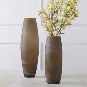 Delicate Swirl Vase Set of 2