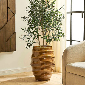 Canyon Wave Indoor/Outdoor Earthy Planter