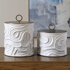 Ivory Tide Canister Set of 2