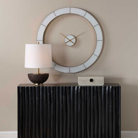 Ivory Halo Wall Clock